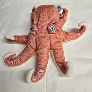 Douglas Tide the Pink Octopus‎ Plush Toy Orange Pink Green Friends Eco Soft